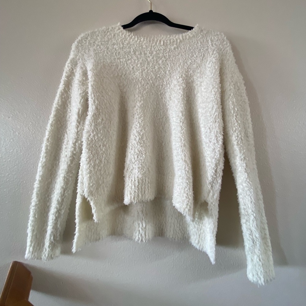 White Fuzzy Sweater